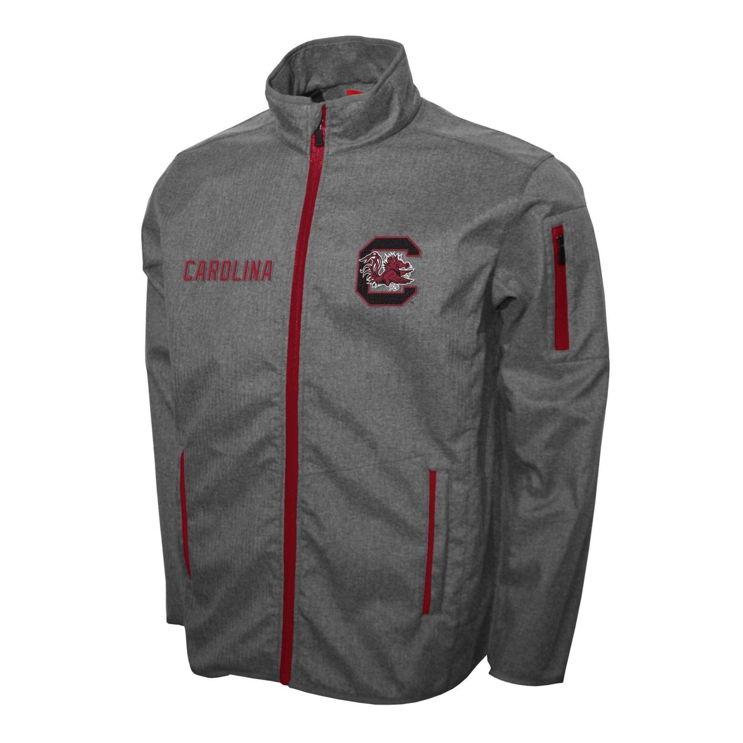 SOUTH CAROLINA GAMECOCKS GRAY SOFTSHELL JACKET