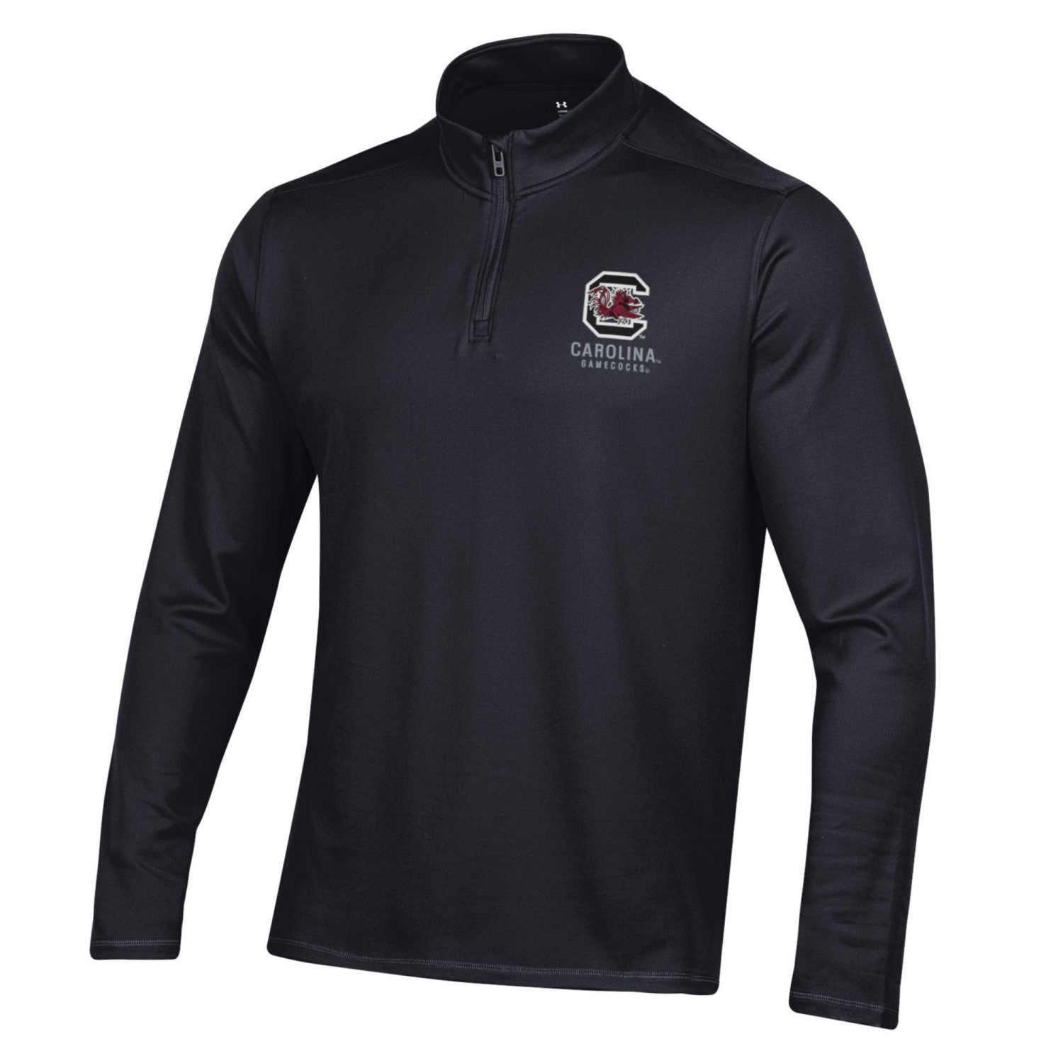SOUTH CAROLINA GAMECOCKS BLACK BLOCK C MOTION 1/4 ZIP PULLOVER