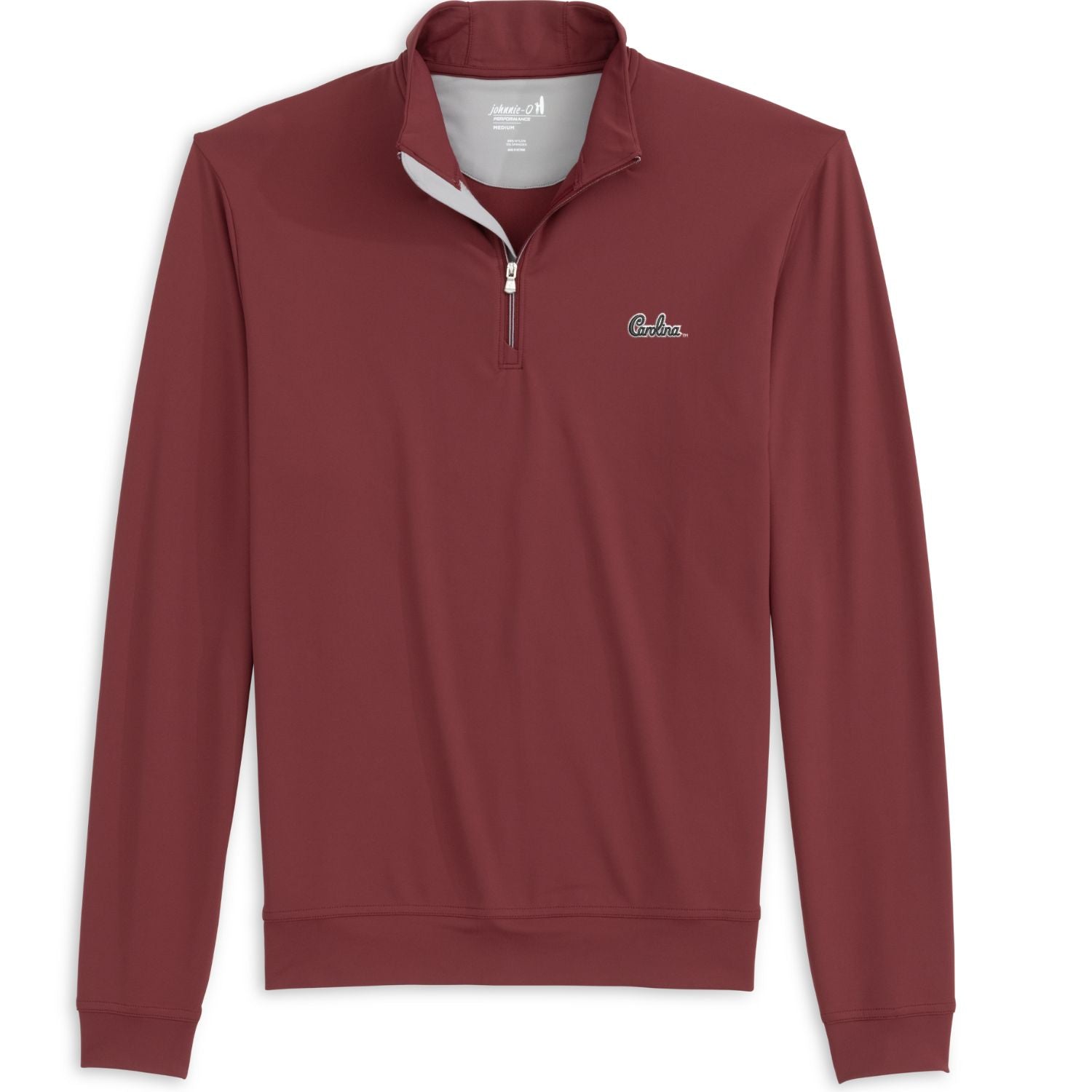SOUTH CAROLINA GAMECOCKS JOHNNIE-O GARNET SCRIPT 1/4 ZIP