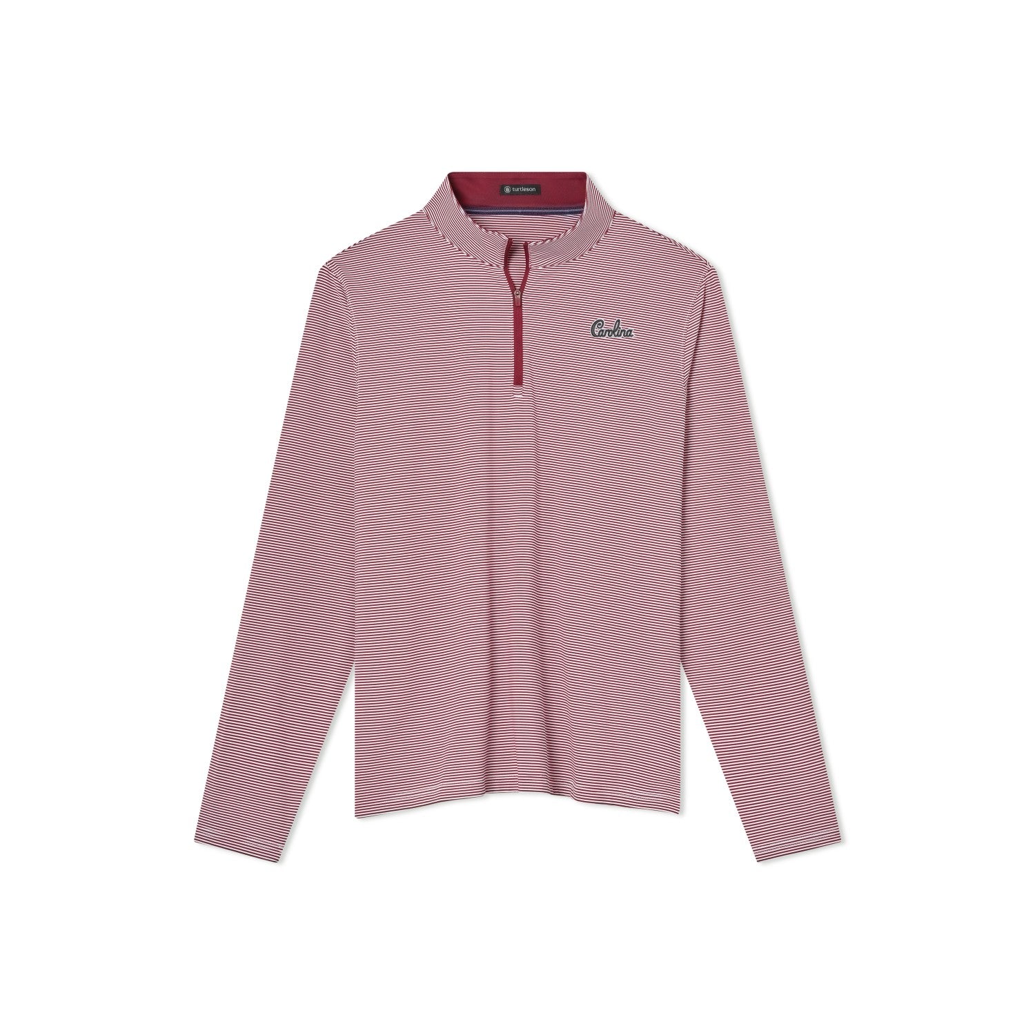 SOUTH CAROLINA GAMECOCKS GARNET COLLIER STRIPE SCRIPT 1/4 ZIP