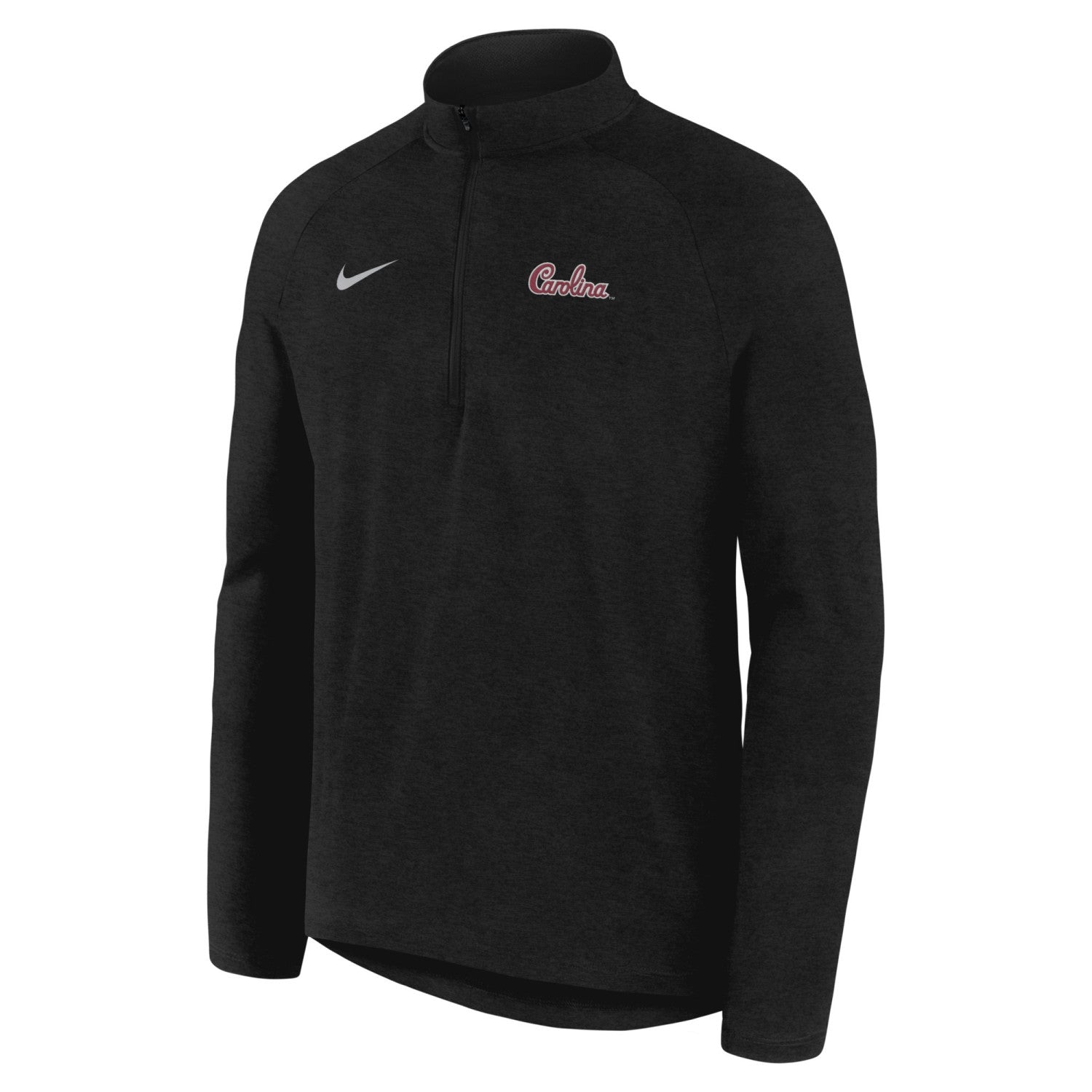 SOUTH CAROLINA GAMECOCKS BLACK SCRIPT NIKE STRIDE 1/2 ZIP PULLOVER