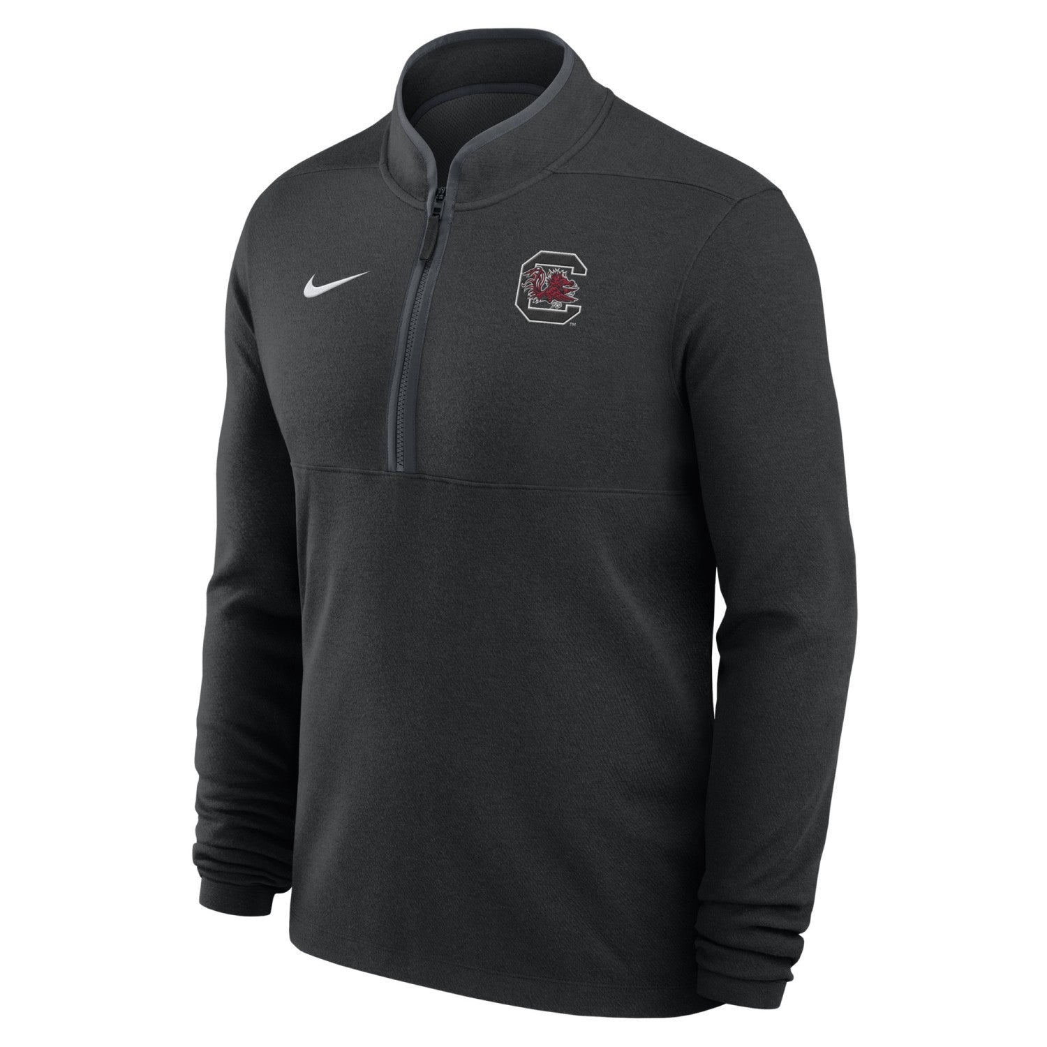 SOUTH CAROLINA GAMECOCKS BLACK BLOCK C NIKE VICTORY 1/4 ZIP