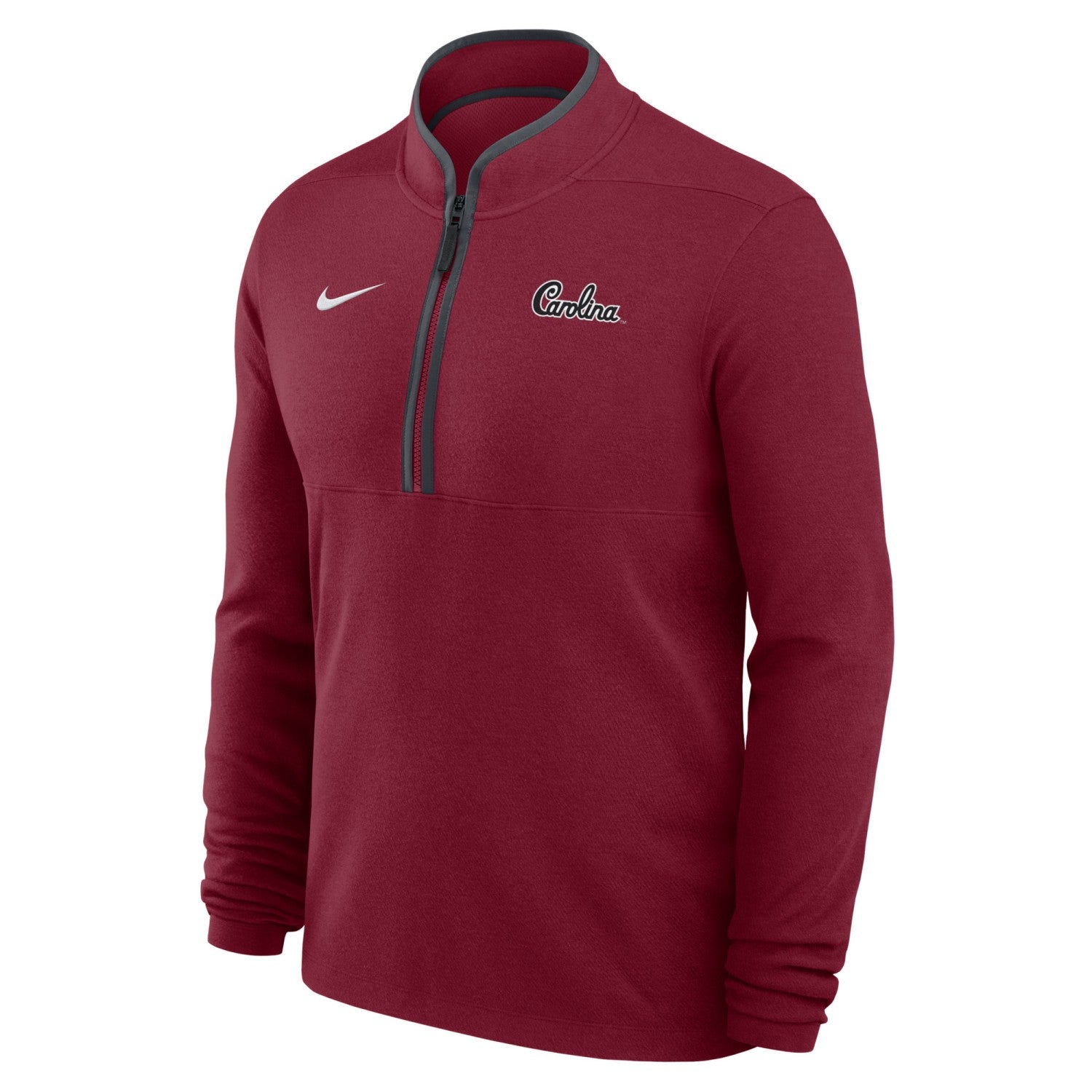 SOUTH CAROLINA GAMECOCKS GARNET SCRIPT CAROLINA NIKE VICTORY 1/4 ZIP PULLOVER