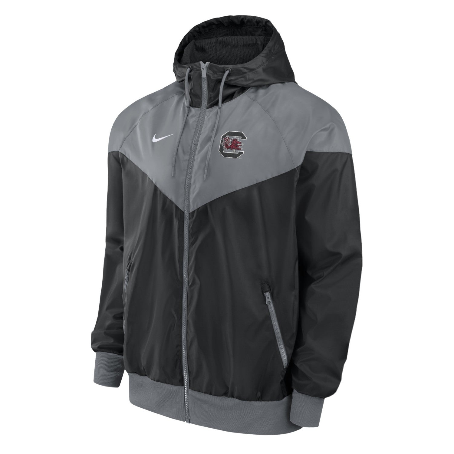 SOUTH CAROLINA GAMECOCKS BLACK BLOCK C NIKE WIND JACKET