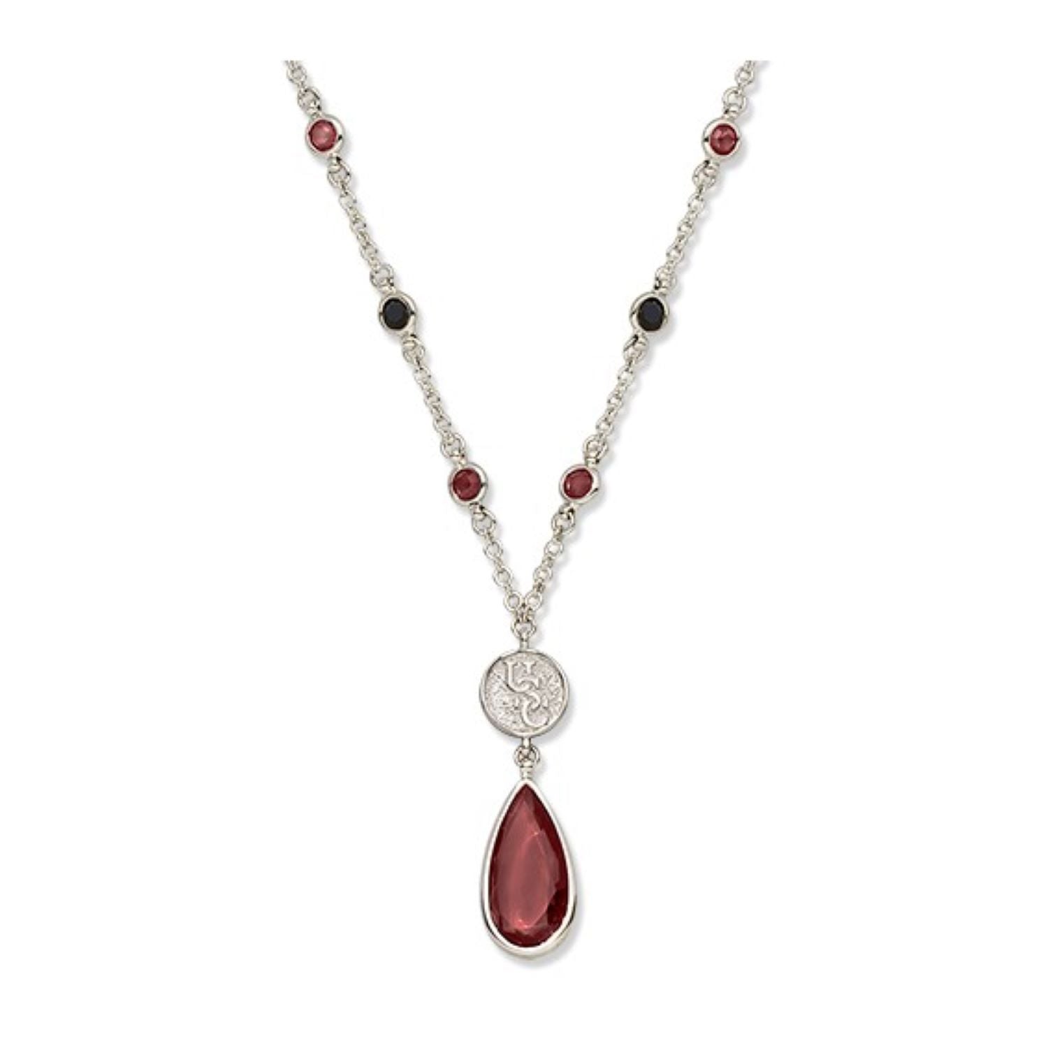 SOUTH CAROLINA STAINLESS STEEL NECKLACE WITH CRYSTALS