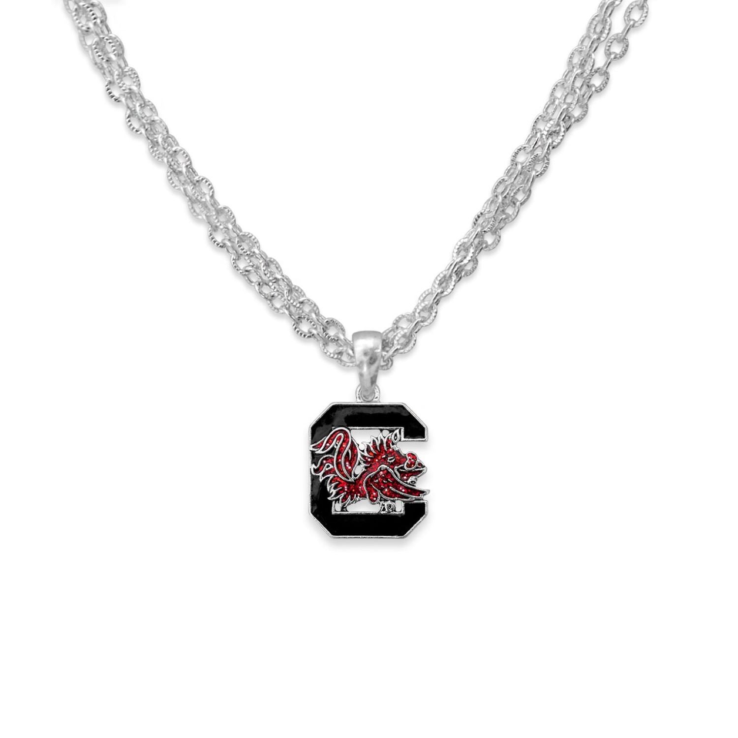 SOUTH CAROLINA GAMEDAY GLITTER NECKLACE