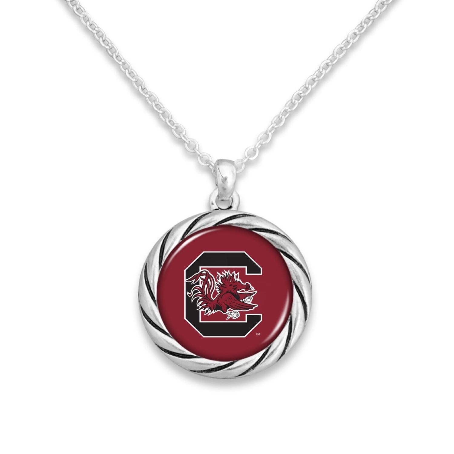 SOUTH CAROLINA TWISTED ROPE EDGE NECKLACE