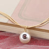 SOUTH CAROLINA GAMECOCKS GOLDTONE 3 STRAND PEARL C BLOCK NECLACE