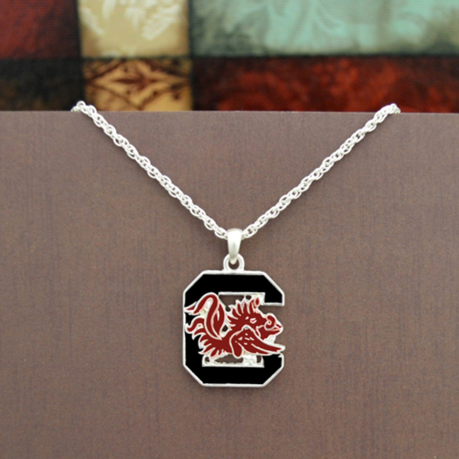 SOUTH CAROLINA GAMECOCKS FAN-TASTIC BLOCK C NECKLACE
