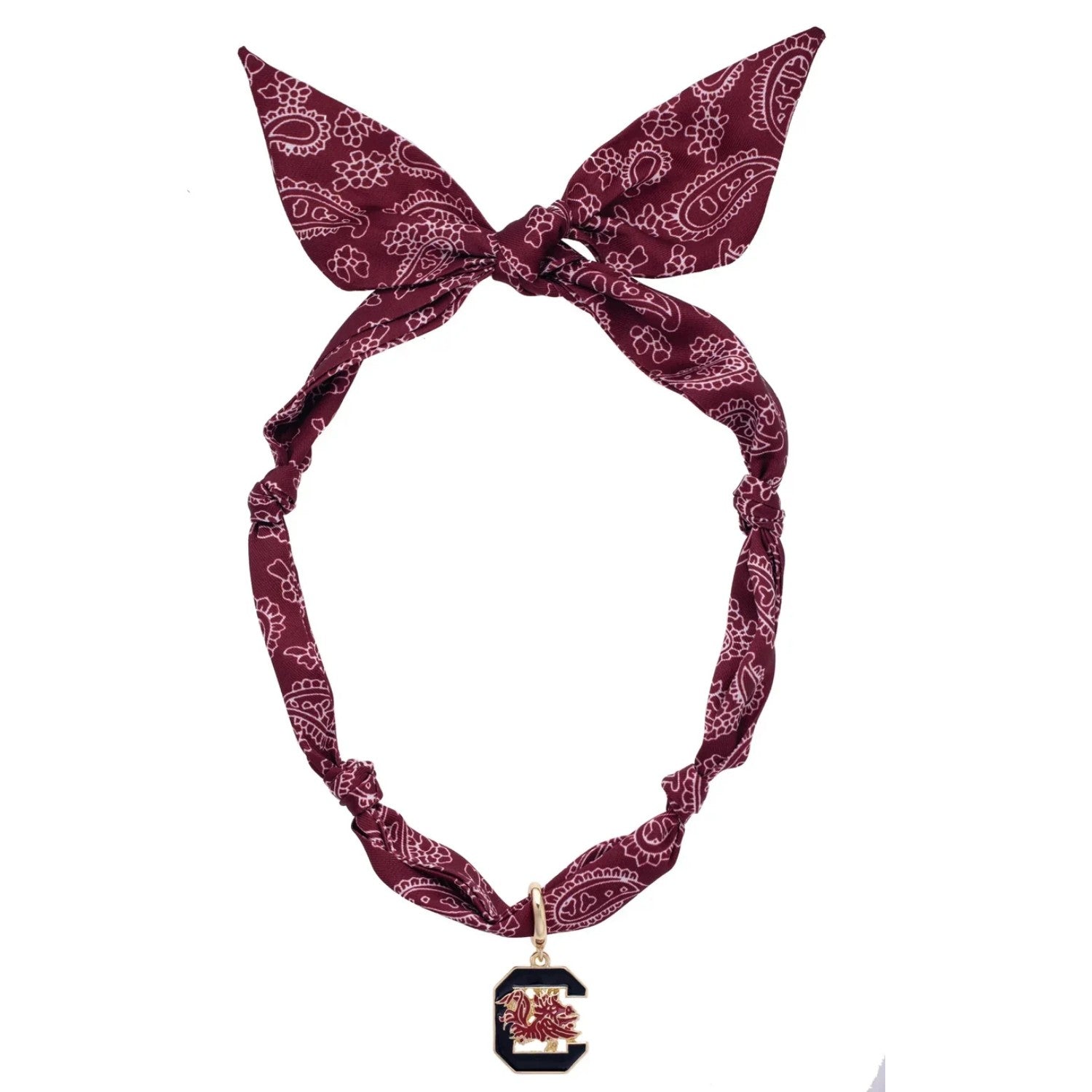 SOUTH CAROLINA GAMECOCKS BLOCK C BANDANA NECKLACE