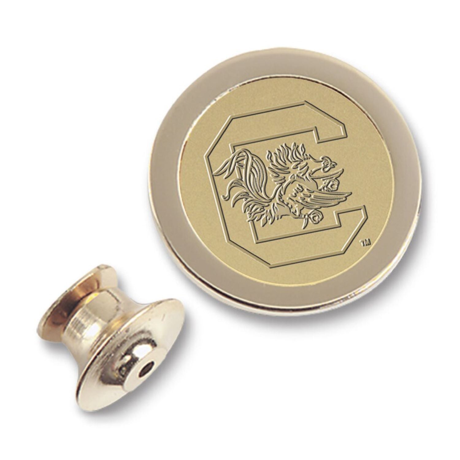 SOUTH CAROLINA GOLD TONE LAPEL PIN