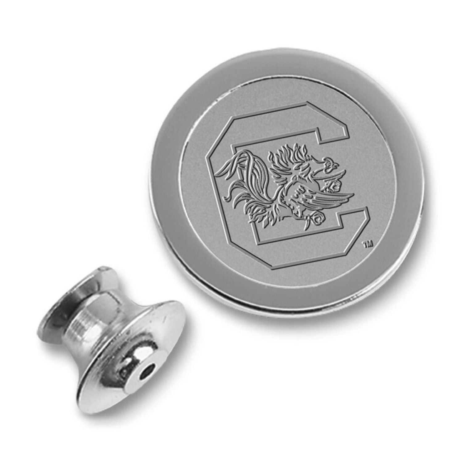 SOUTH CAROLINA SILVER TONE LAPEL PIN