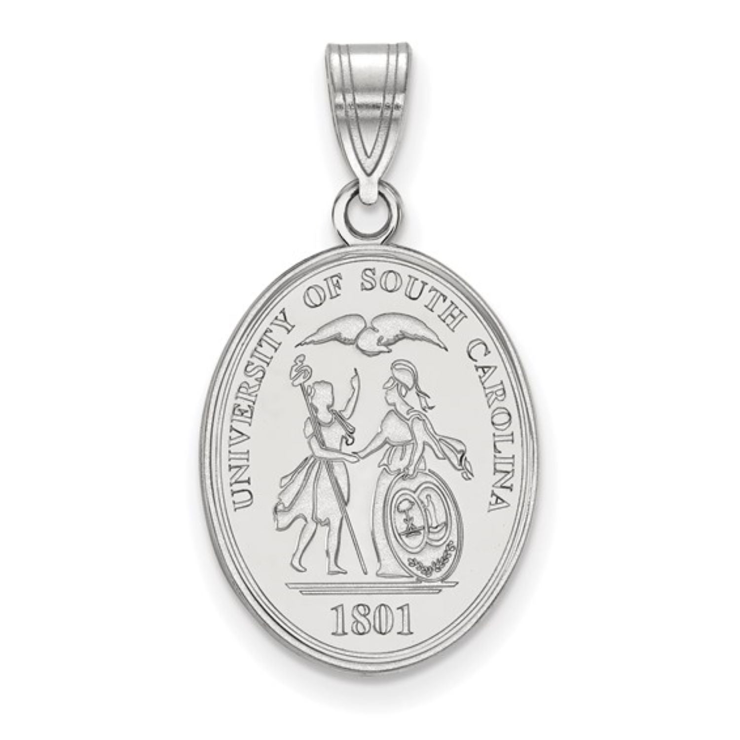 STERLING SILVER UNIVERSITY OF SOUTH CAROLINA CREST PENDANT