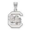 SOUTH CAROLINA STERLING SILVER MEDIUM BLOCK C PENDANT