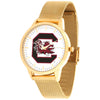 SOUTH CAROLINA LADIES STATEMENT GOLD TONE MESH WATCH