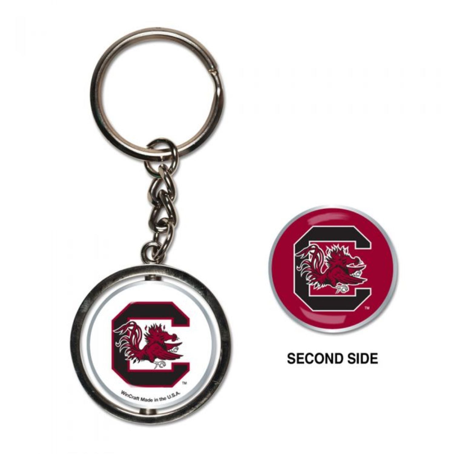South Carolina Gamecocks Block C Spinner Key Ring