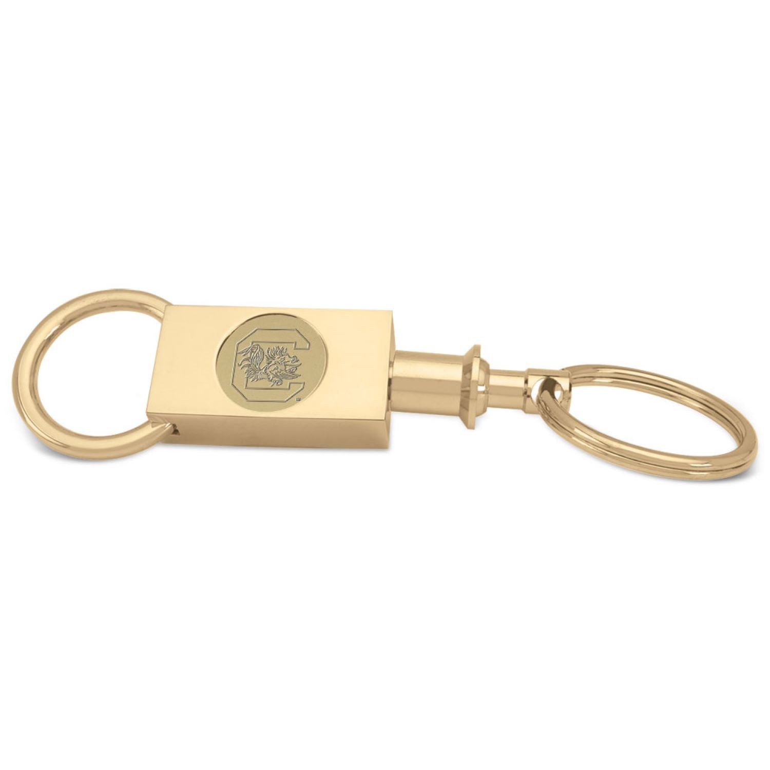 SOUTH CAROLINA GOLD PLATED KEY RING