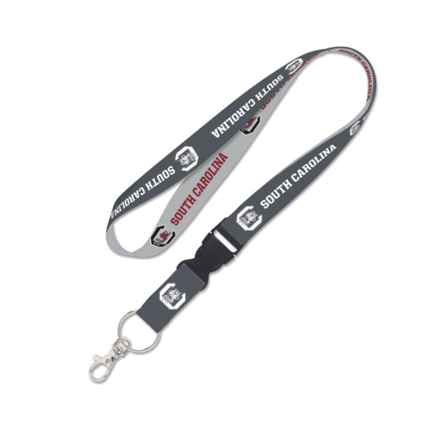 SOUTH CAROLINA GAMECOCKS GRAY LANYARD