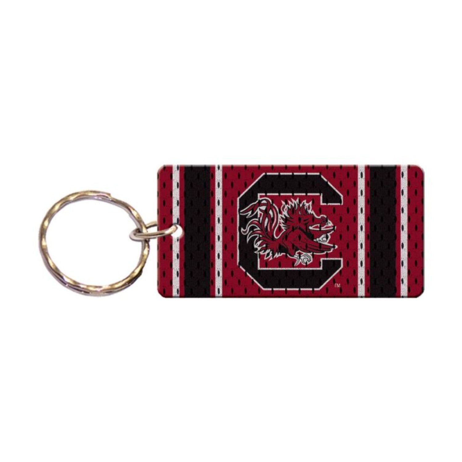 SOUTH CAROLINA GAMECOCKS GARNET C BLOCK JERSEY KEYCHAIN