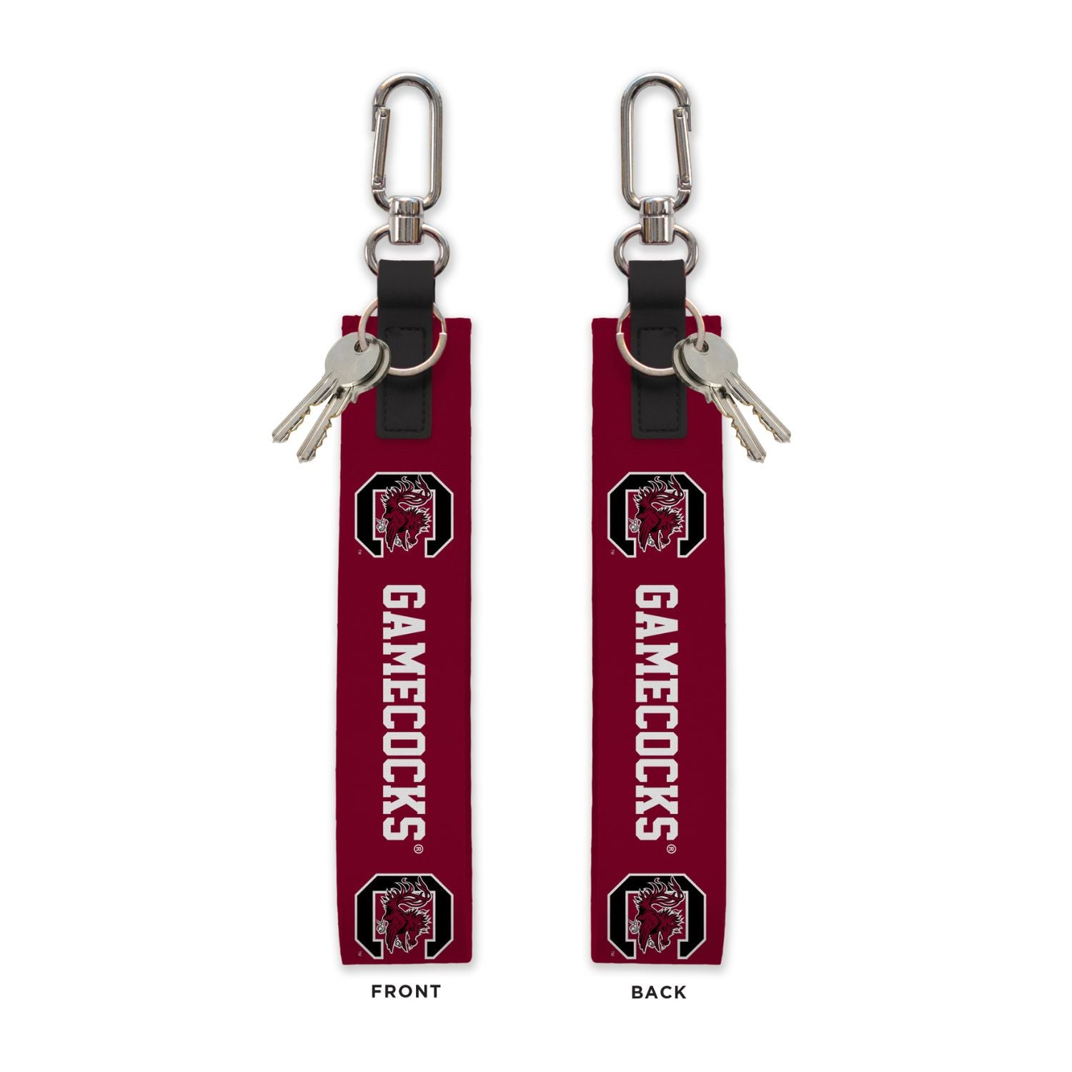 SOUTH CAROLINA GAMECOCKS GARNET GAMECOCKS OVERSIZE KEYSTRAP