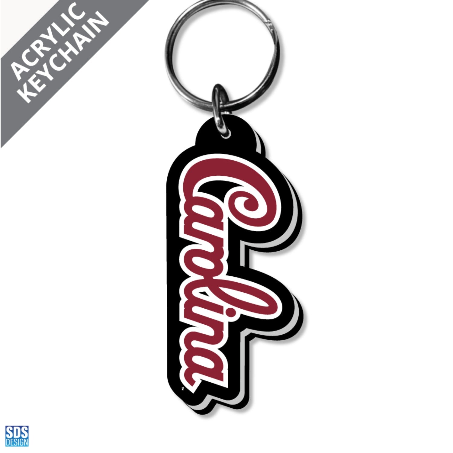 SOUTH CAROLINA GAMECOCKS SCRIPT KEYCHAIN