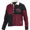 SOUTH CAROLINA GAMECOCKS GARNET AND BLACK RUGBY LADIES SHIRT