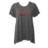 GRAY CURSTIVE CAROLINA RHINESTONE TEE