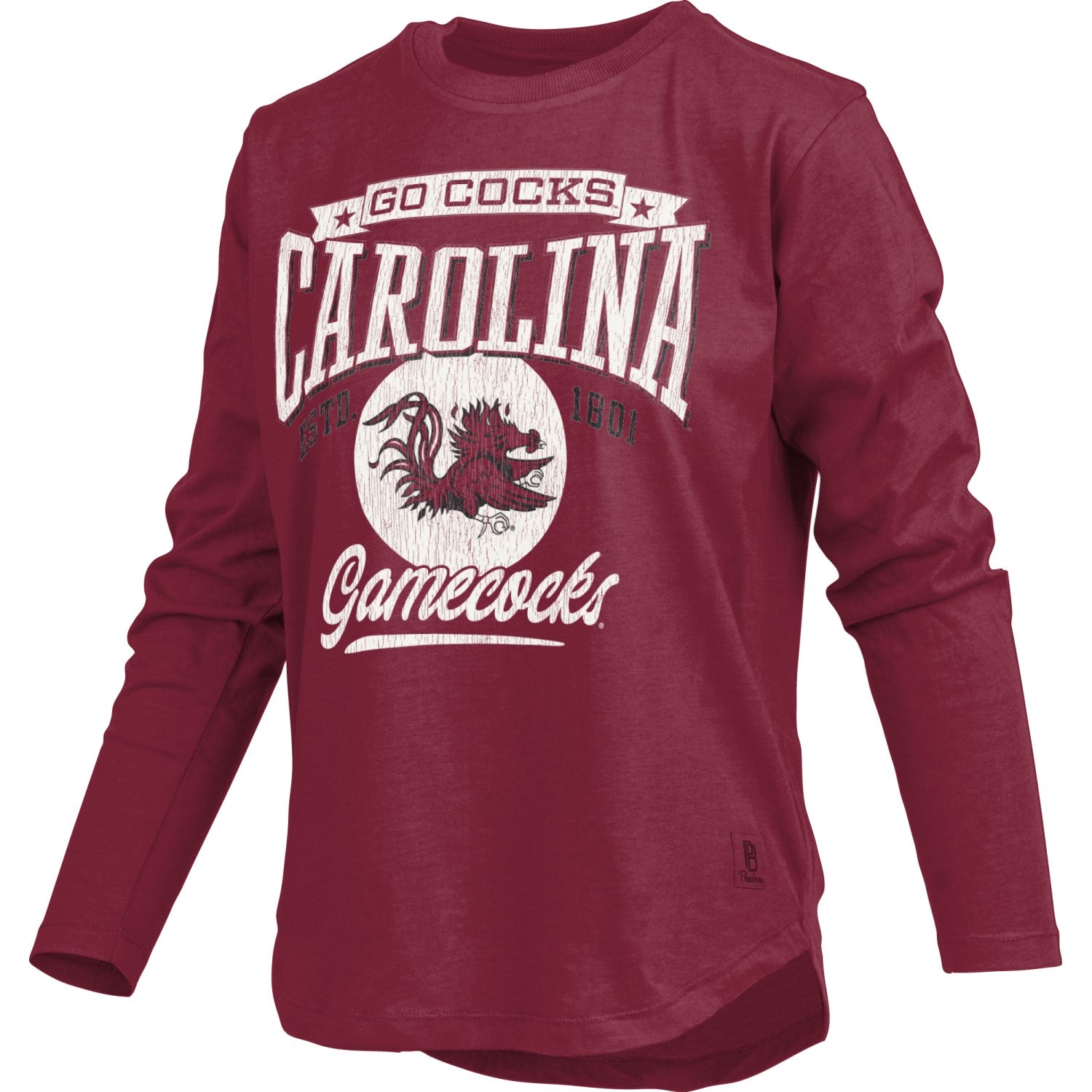 SOUTH CAROLINA GAMECOCKS GARNET WAXHAW LONG SLEEVE TEE