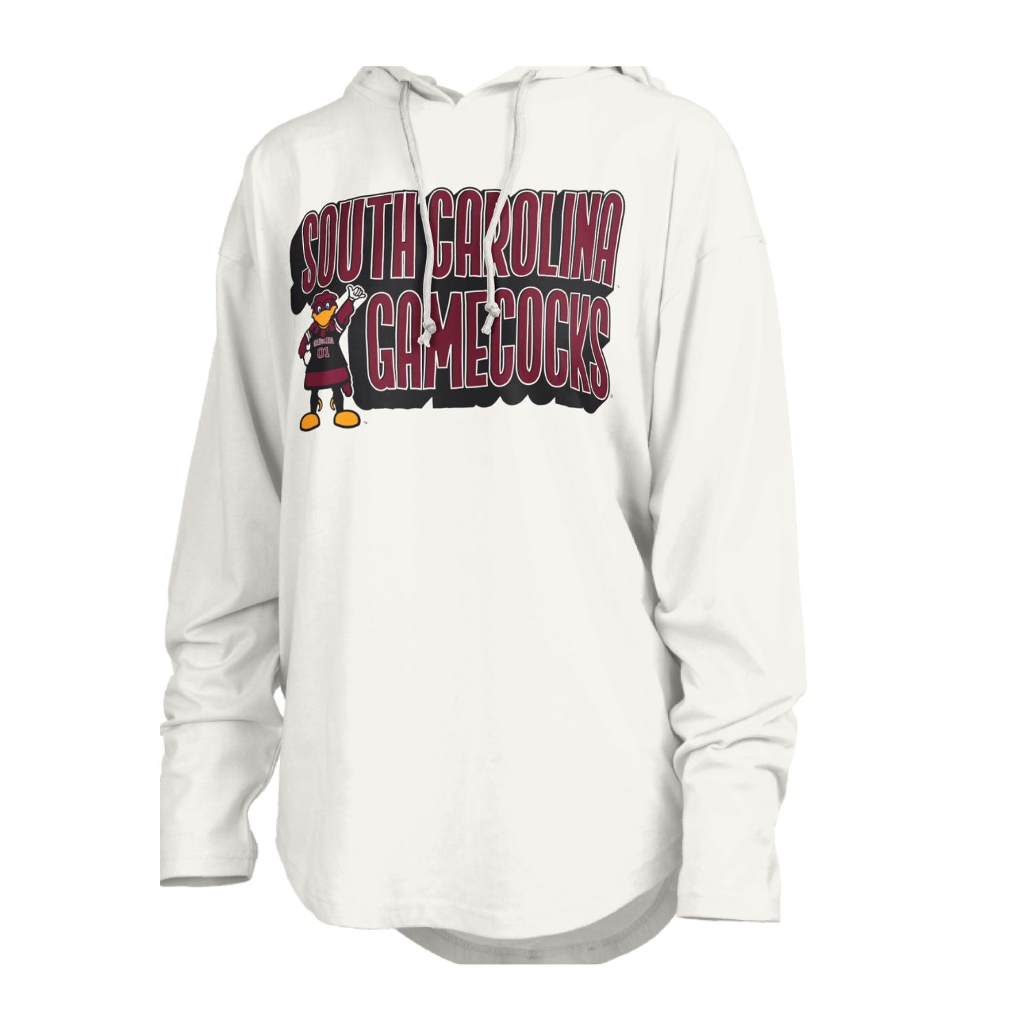 SOUTH CAROLINA GAMECOCKS WHITE WITH COKCY LONGSLEEVE