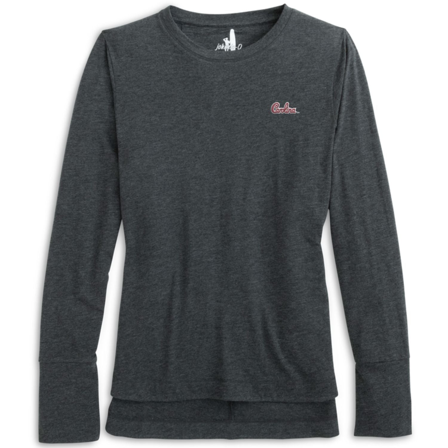 SOUTH CAROLINA GAMECOCKS JOHNNIE-O GRAY SCRIPT LONGSLEEVE TEE