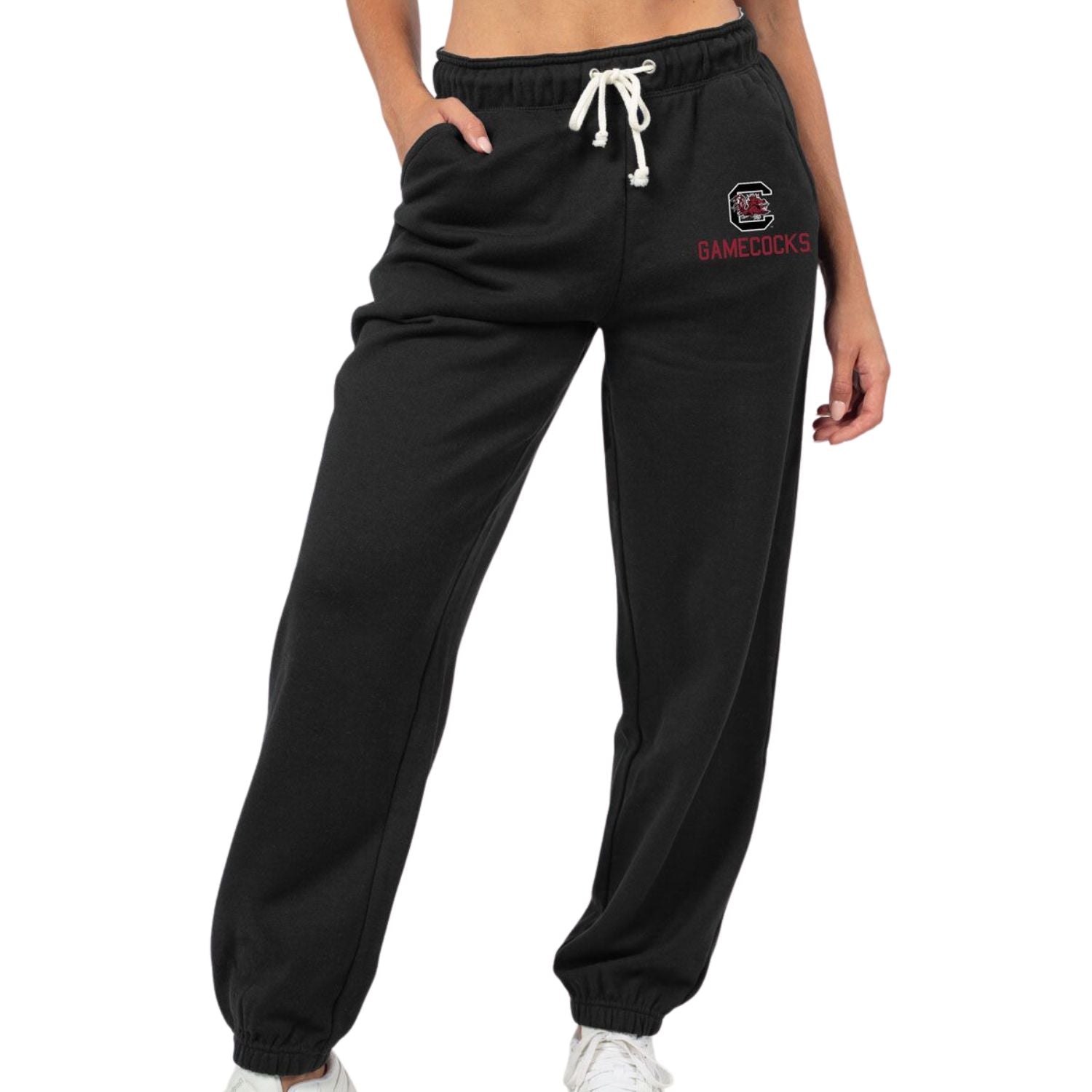 BLACK CAROLINA GAMECOCKS LADIES BAGGY SWEAT PANTS