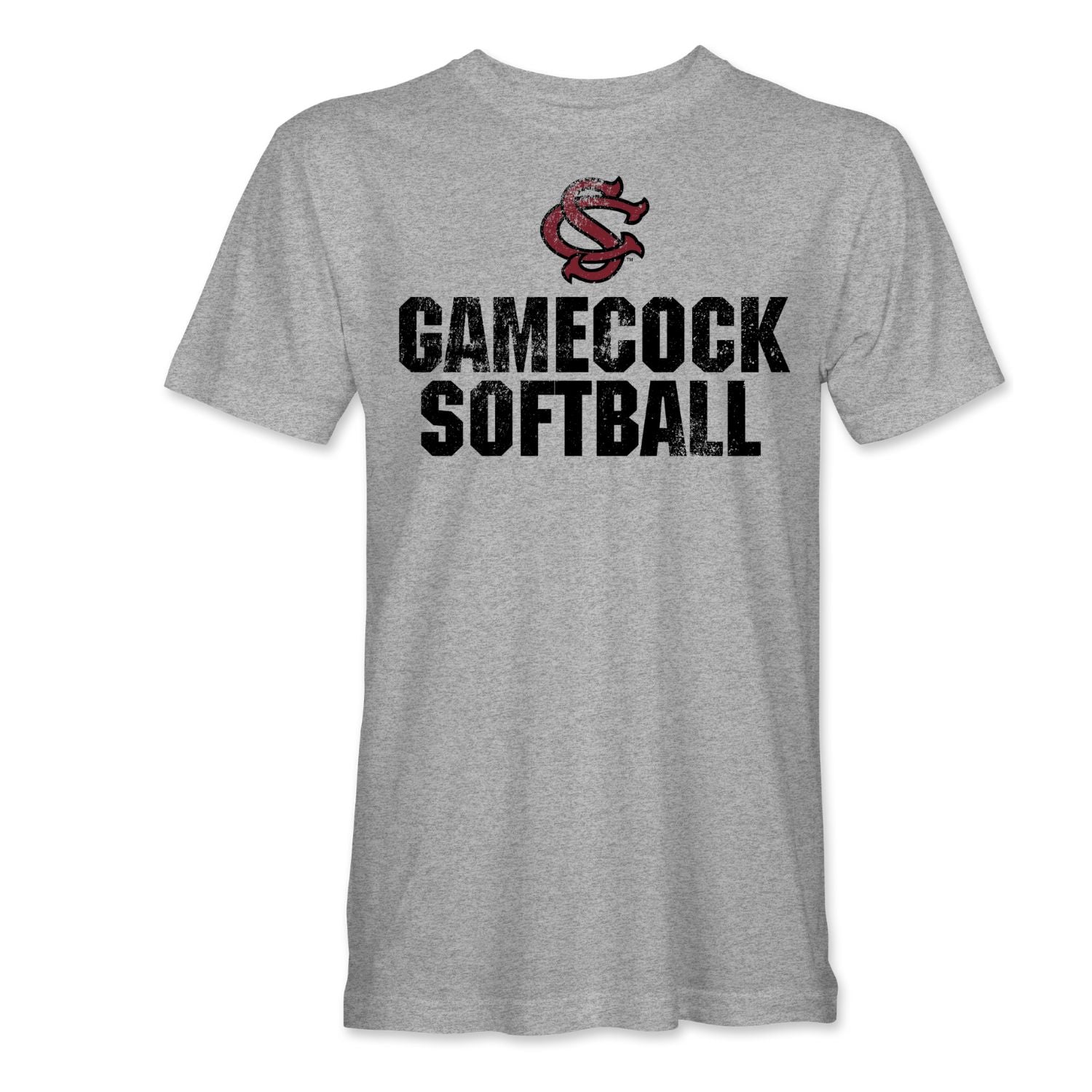 SOUTH CAROLINA GAMECOCKS GRAY SOFTBALL TEE