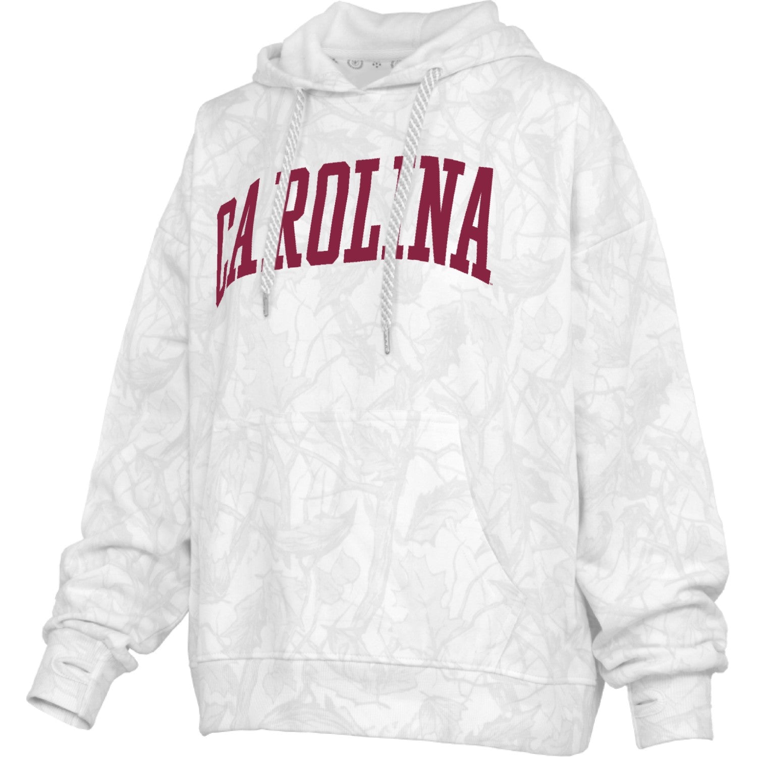 SOUTH CAROLINA GAMECOCKS WHITE CAMO ARCH CAROLINA LADIES HOOD