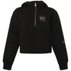 SOUTH CAROLINA GAMECOCKS HYPE&amp;VICE BLACK 1/2 ZIP WITH HOOD