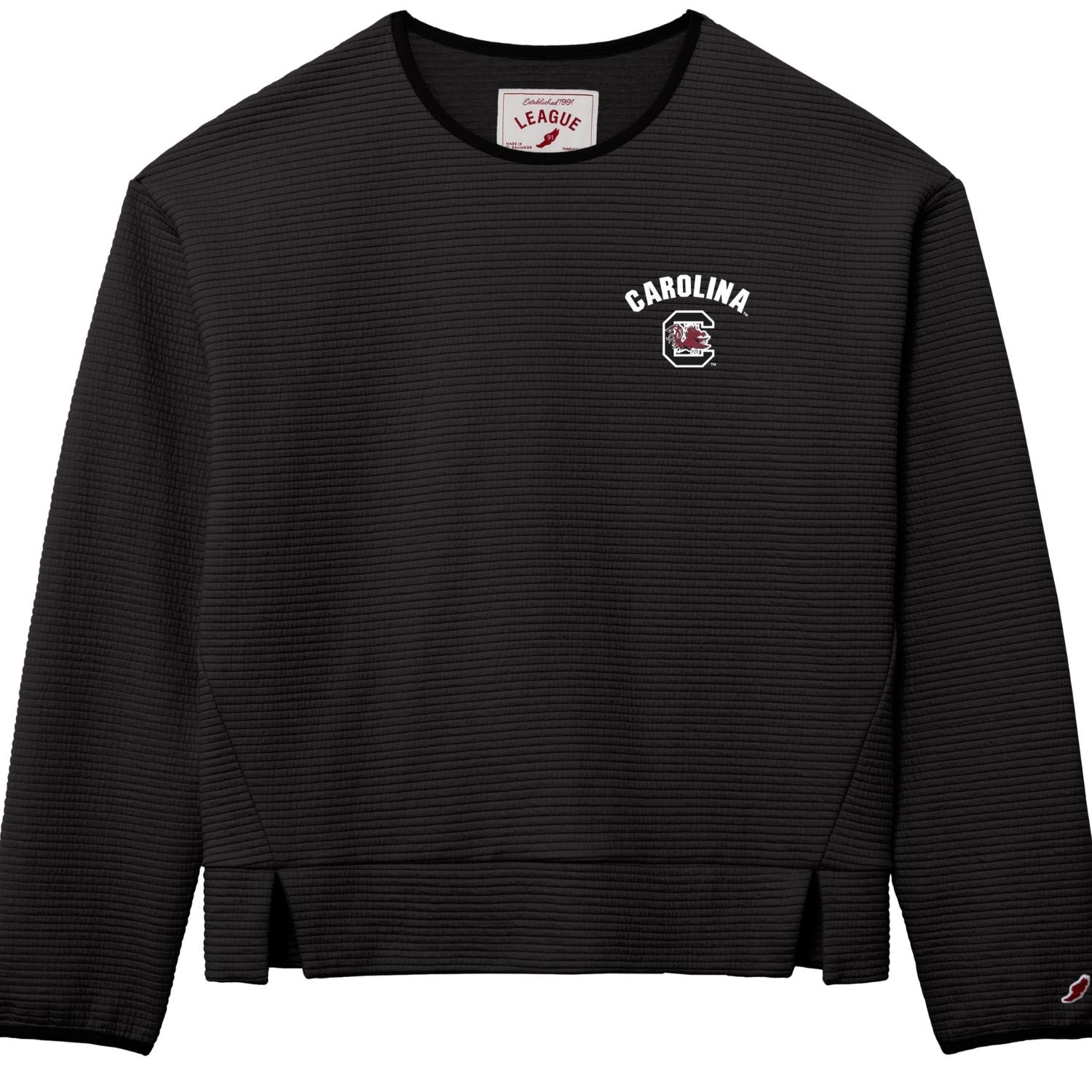 SOUTH CAROLINA GAMECOCKS LADIES BLACK C BLOCK SUMMIT CREWNECK