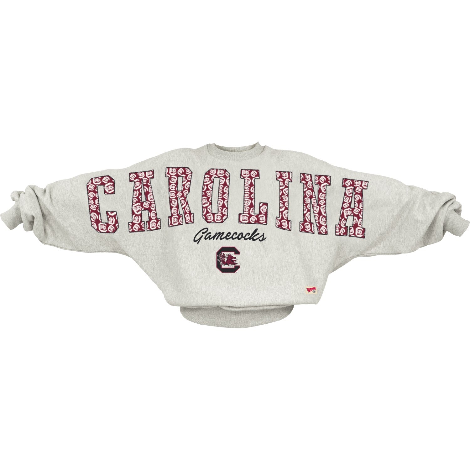 SOUTH CAROLINA GAMECOCKS ONE SIZE ALLOVER LOGO FLANNIGAN CREW