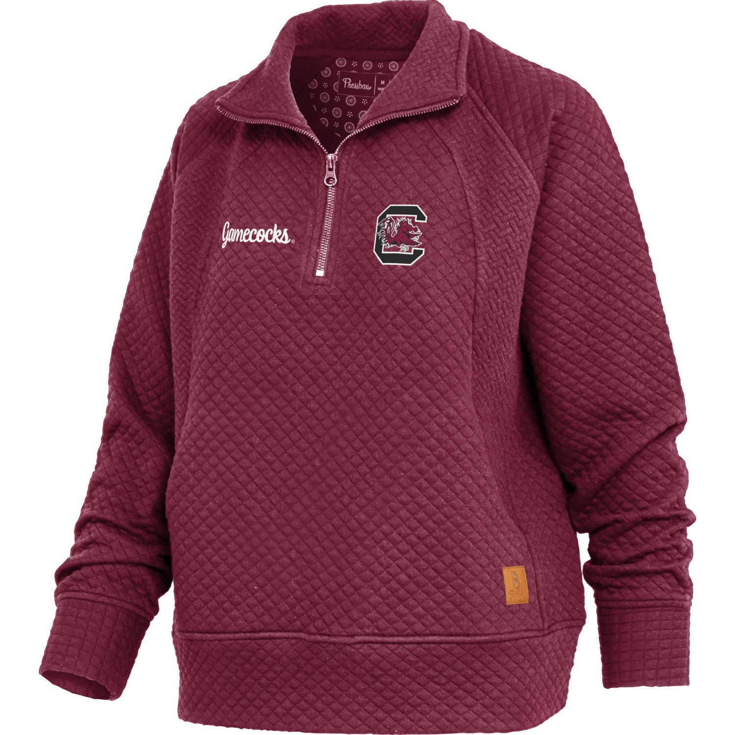 SOUTH CAROLINA GAMECOCKS GARNET JOSEPHINE LADIES 1/4 ZIP PULLOVER