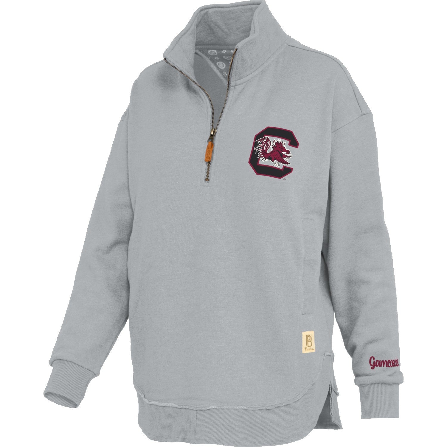 SOUTH CAROLINA GAMECOCKS GRAY NORTHFORK LADIES 1/4 ZIP