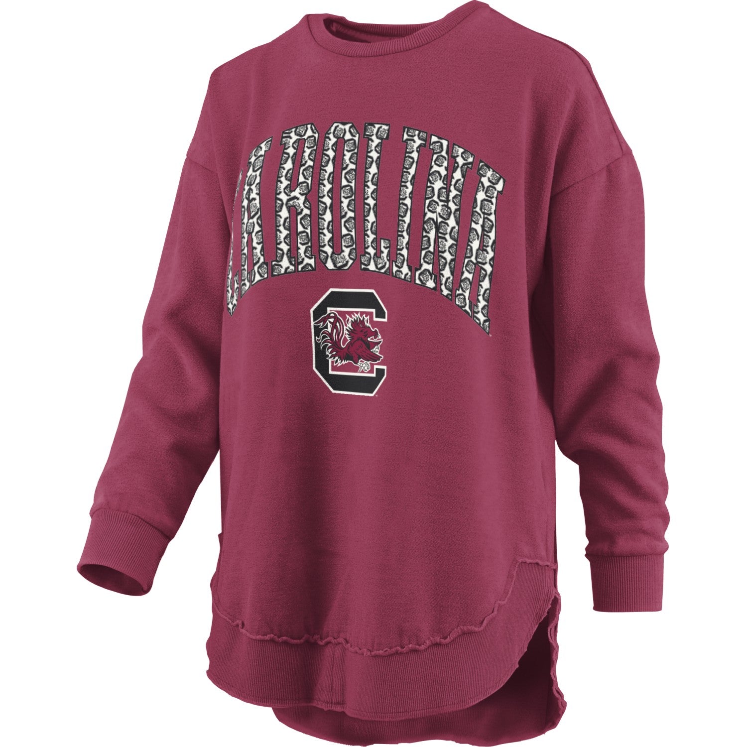 SOUTH CAROLINA GAMECOCKS GARNET NEW HAVEN LADIES PONCHO CREW