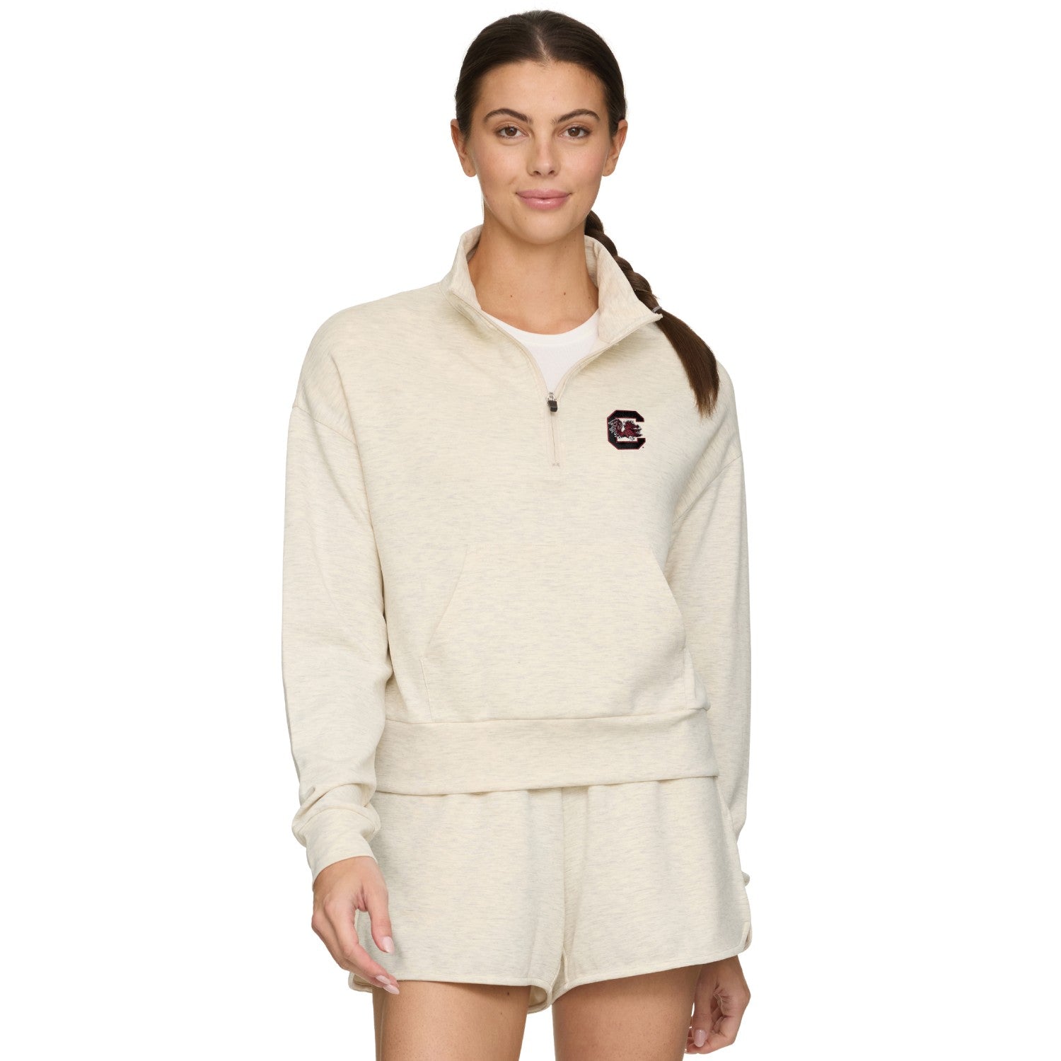 SOUTH CAROLINA GAMECOCKS OAT BLOCK C LADIES 1/4 ZIP