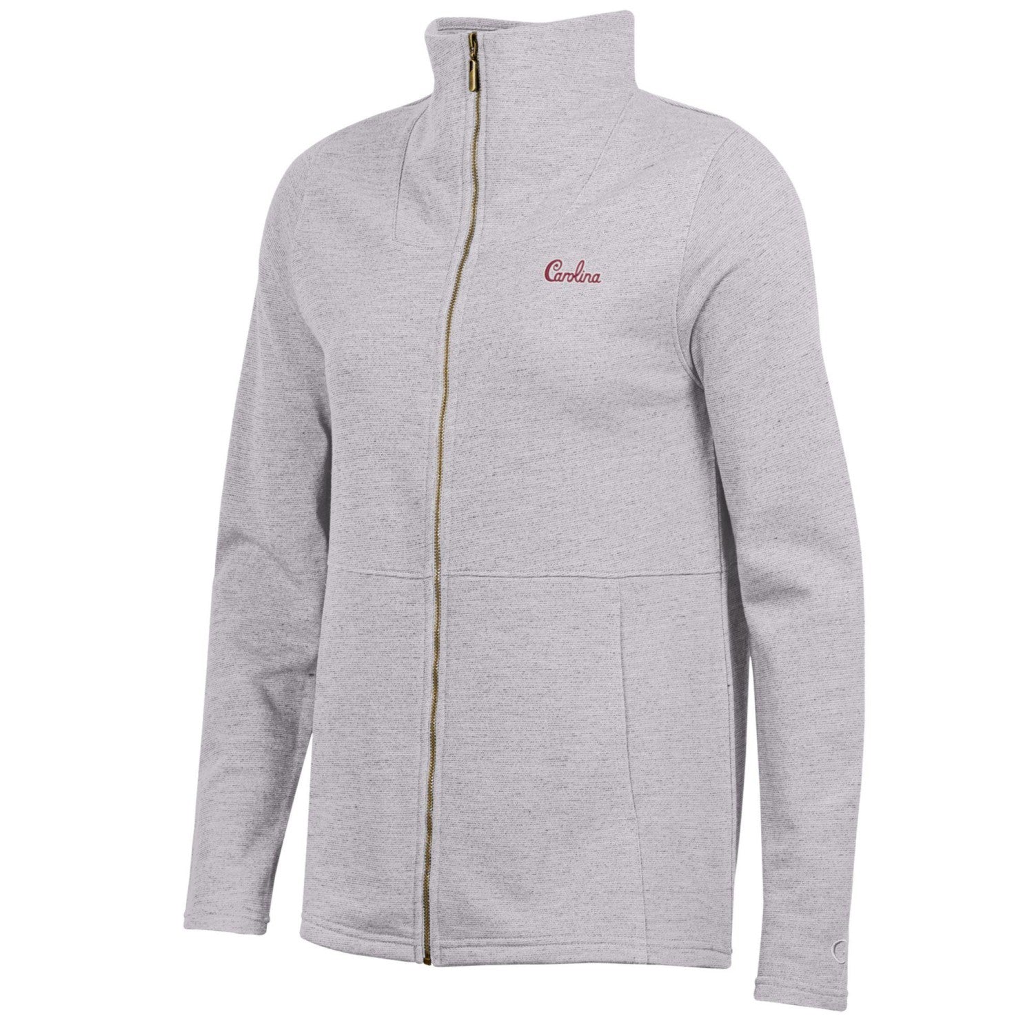 SOUTH CAROLINA GAMECOCKS GRAY SCRIPT LADIES HAMPSHIRE FULL ZIP