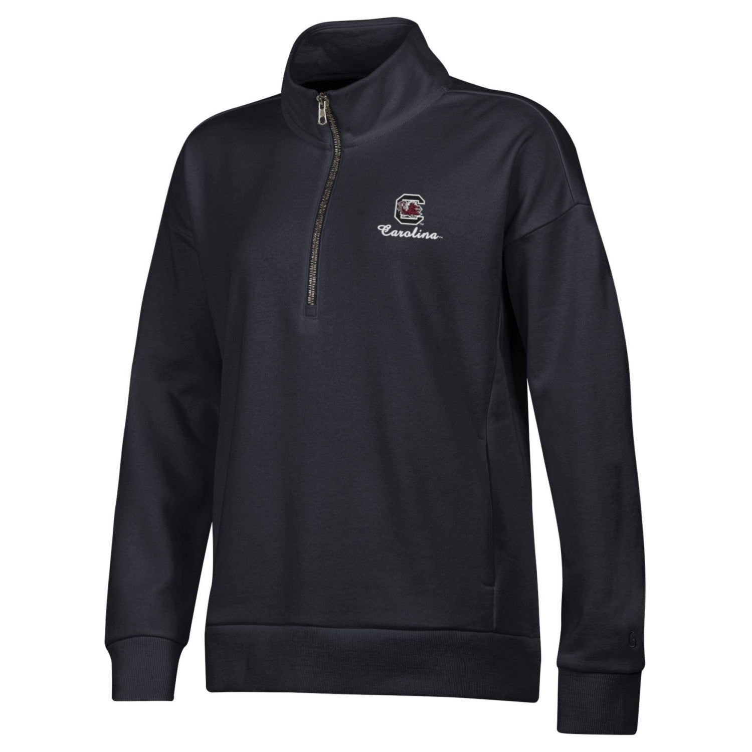 SOUTH CAROLINA GAMECOCKS BLACK EVERLEE LADIES 1/4 ZIP PULLOVER