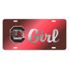 SOUTH CAROLINA GARNET BLOCK C &quot;GIRL&quot; LICENSE TAG