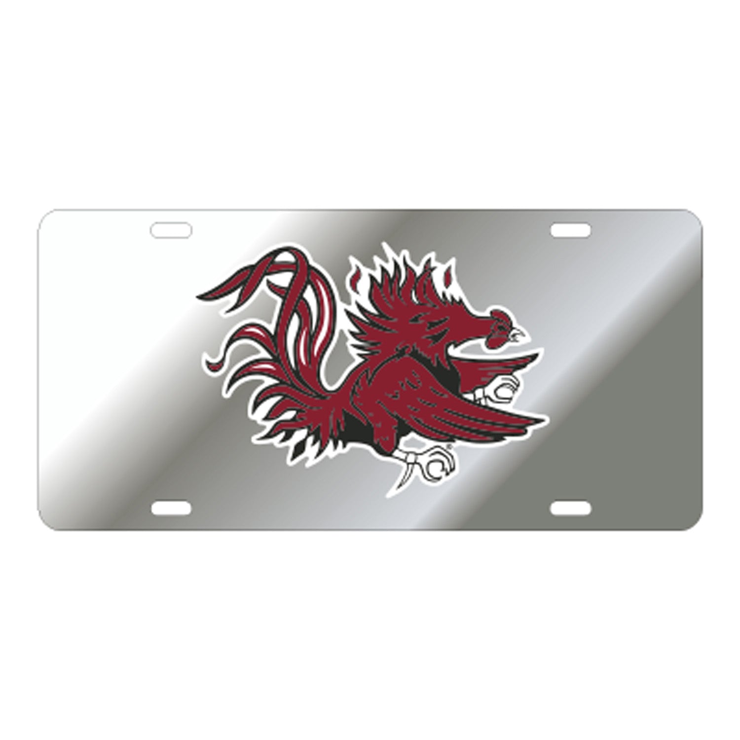 SOUTH CAROLINA SILVER GAMECOCK LICENSE TAG