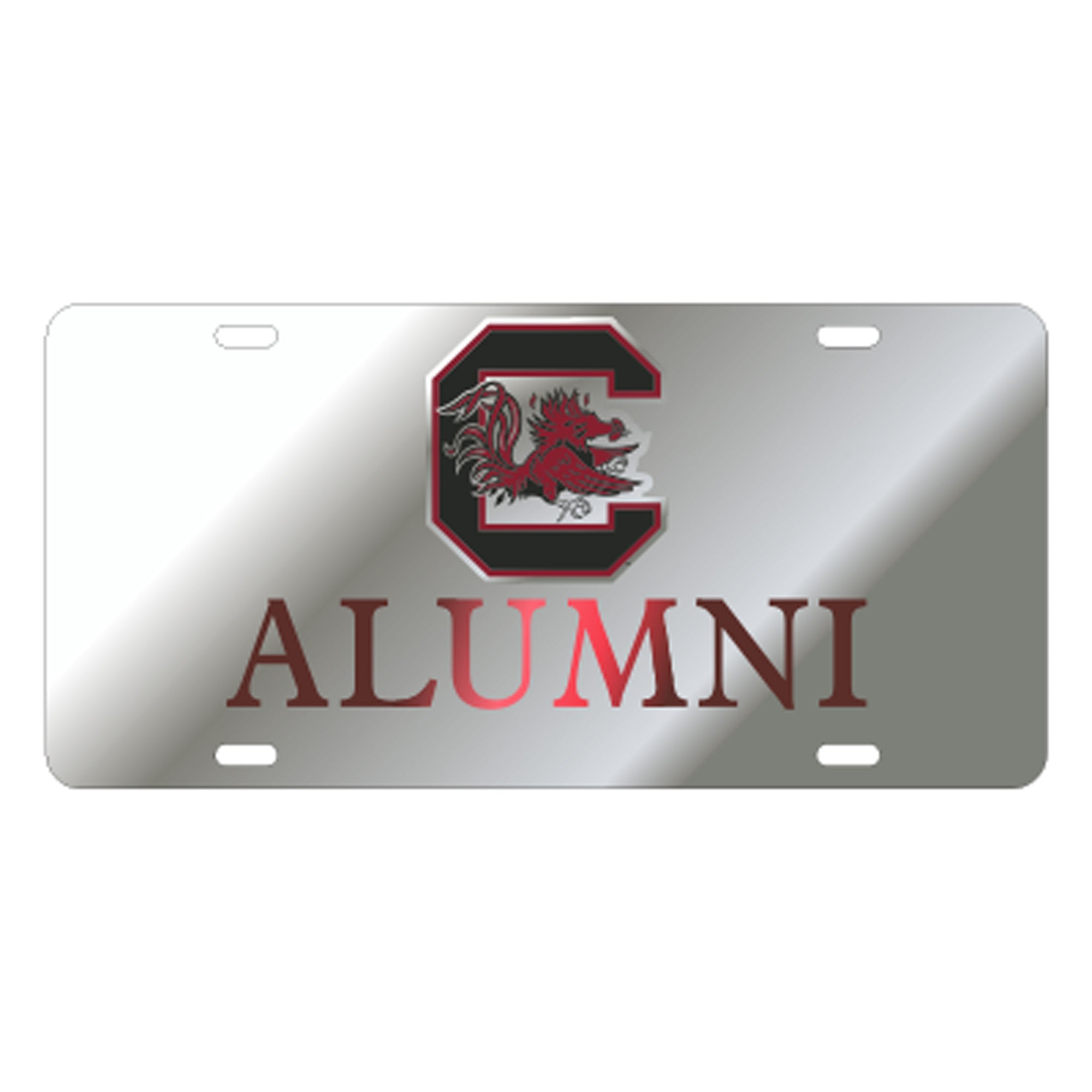 MIRRORED BLOCK C ALUMNI LICENSE TAG