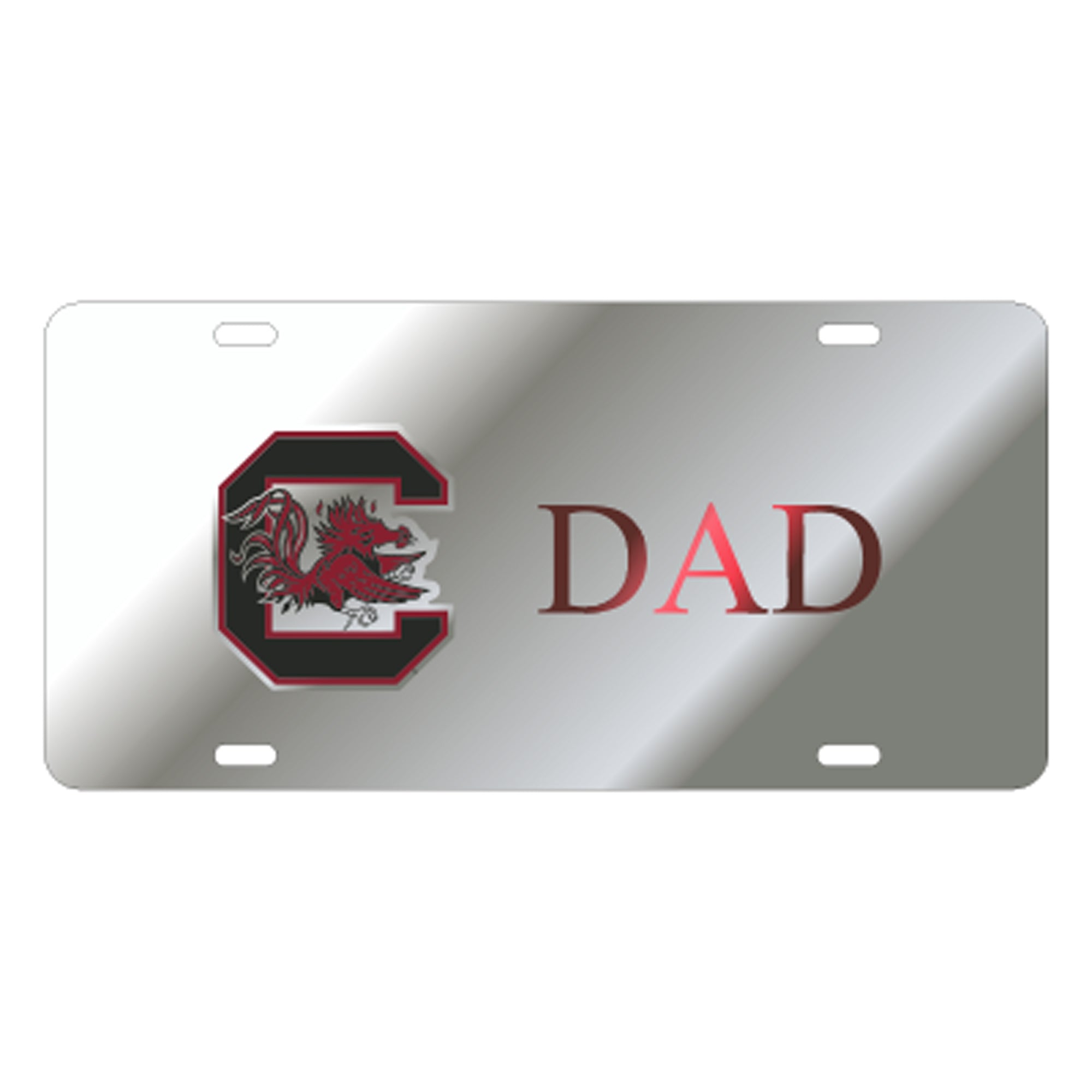 MIRRORED BLOCK C DAD LICENSE TAG