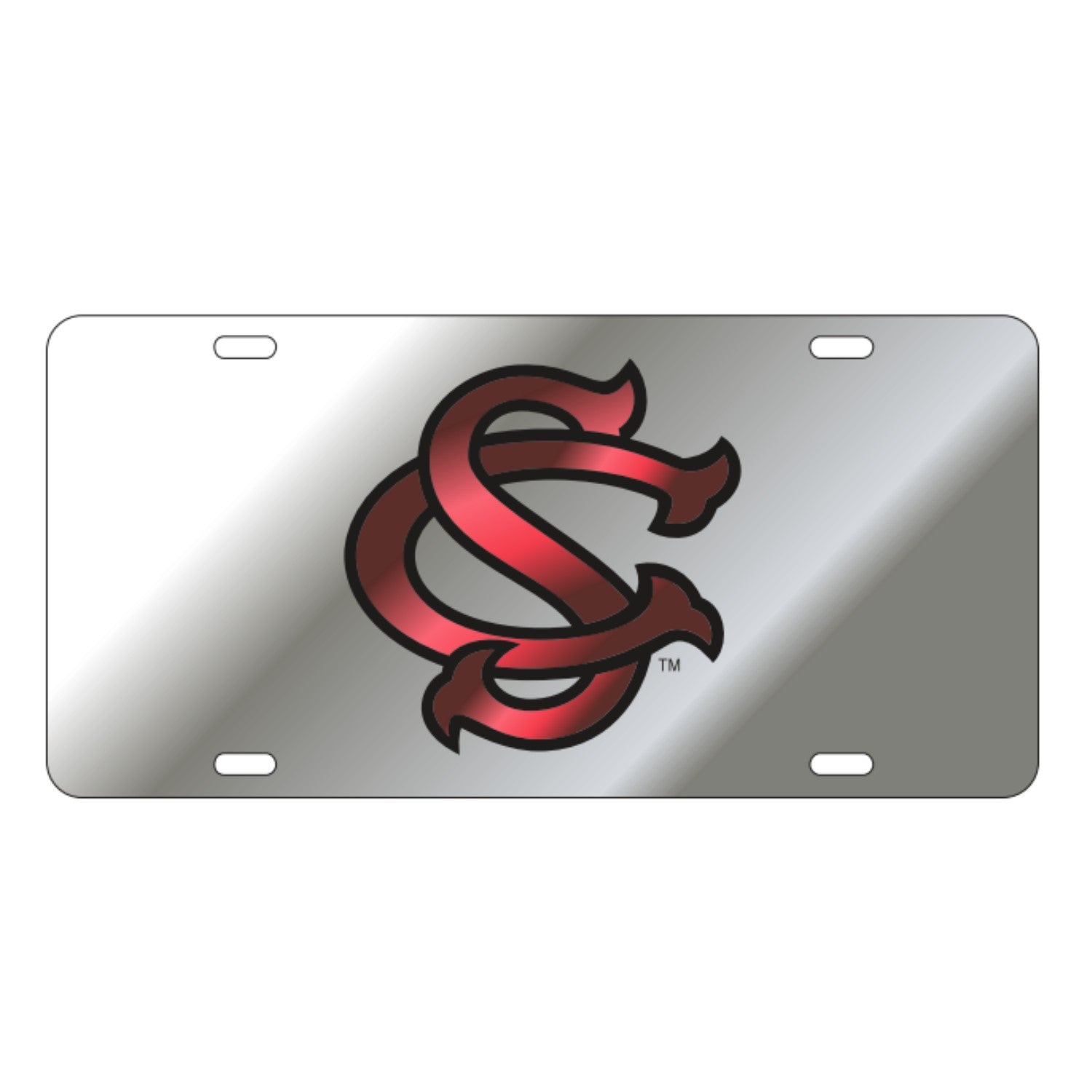 SILVER INTERLOCKING SC LICENSE TAG