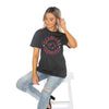 BLACK CAROLINA GAMECOCKS LEOPARD LADIES TEE