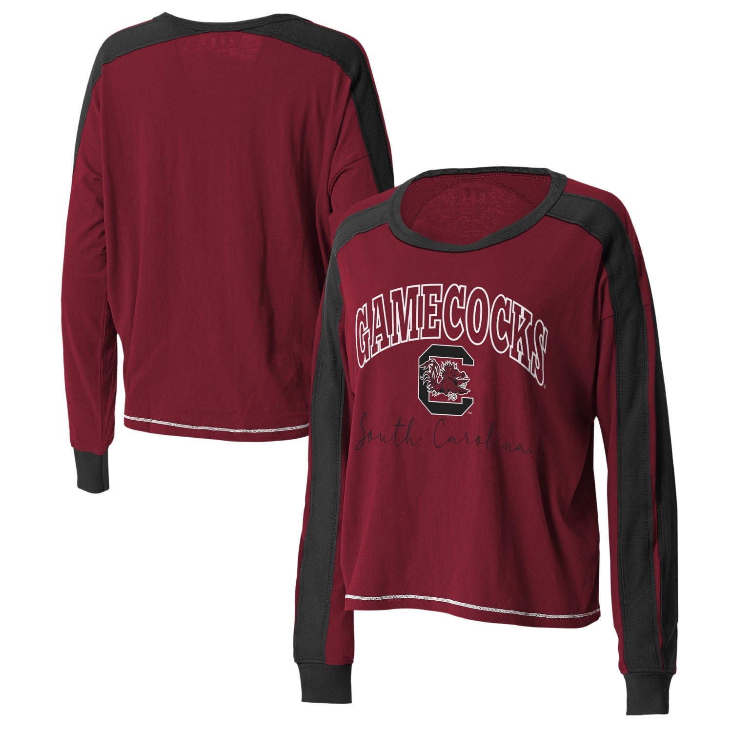 GAMECOCKS ERIN ANDREWS COLORBLOCK LONG SLEEVE RAGLAN