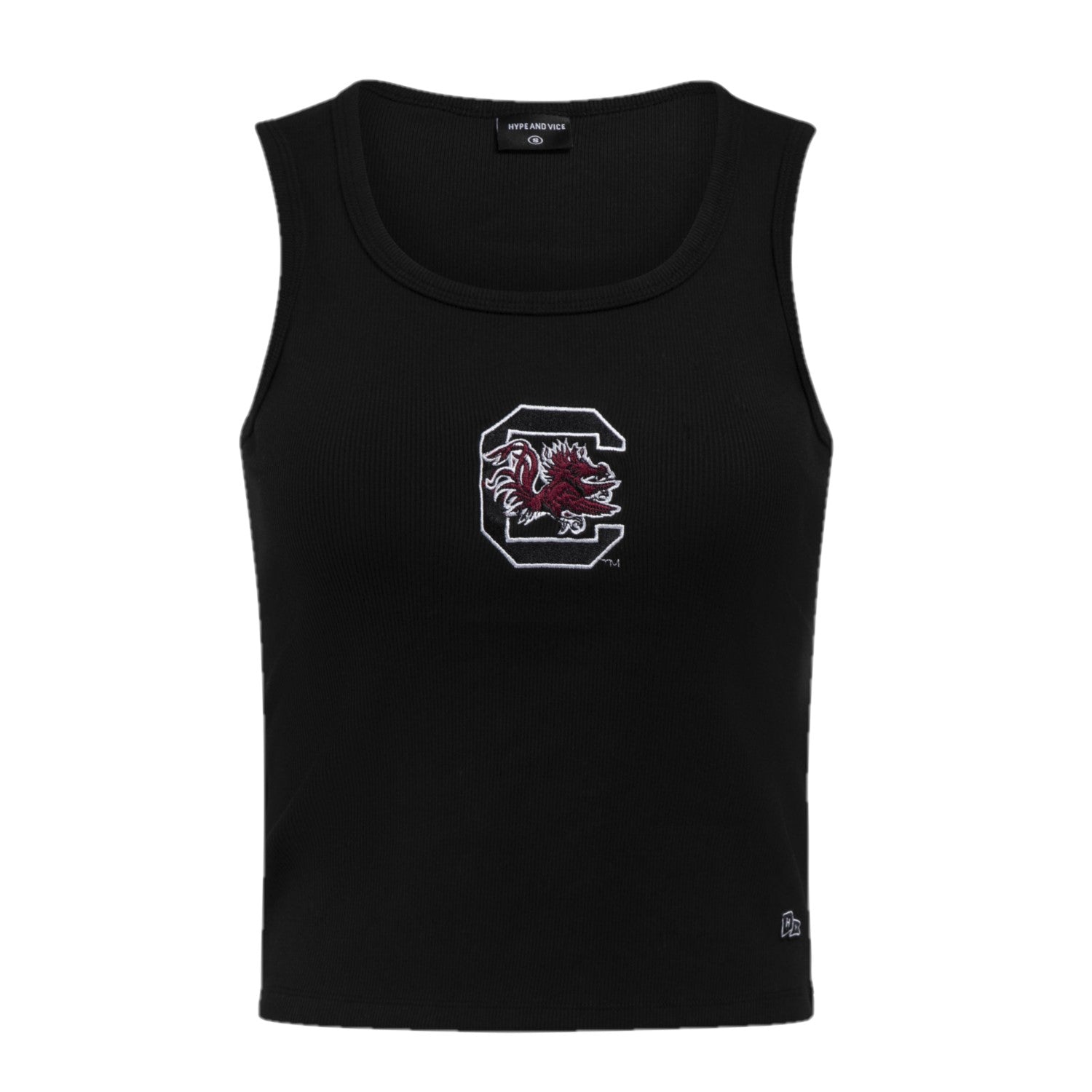 SOUTH CAROLINA GAMECOCKS BLACK MVP CROP TANK